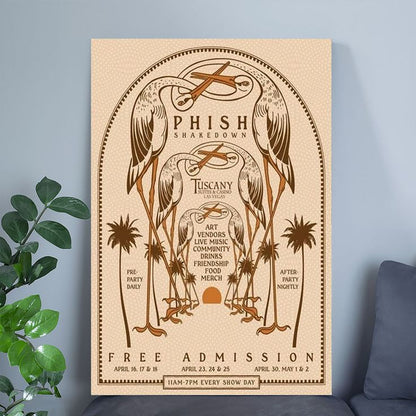 Phish At The Tuscany Resort And Casino Tour 2026 Poster Size 24''x36''