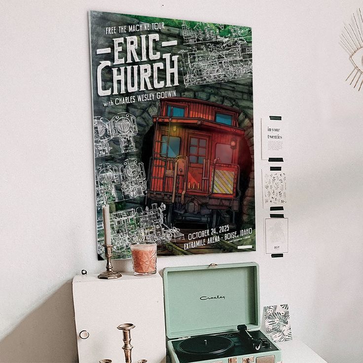 Eric Church October 2025 ExtraMile Arena Boise Idaho Poster Size 24''x36''