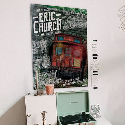 Eric Church October 2025 ExtraMile Arena Boise Idaho Poster Size 24''x36''
