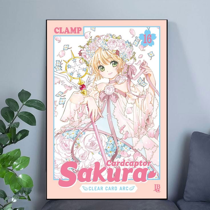 Cardcaptor Sakura Clamp, Clear Card Arc Anime Poster Sakura art Poster Size 24''x36''