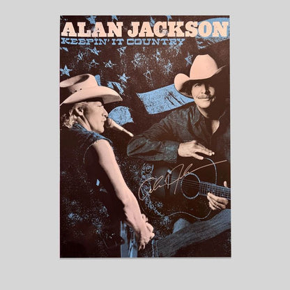 2015 Alan Jackson Tour Music Poster – Signed by Alan Size 24''x36''