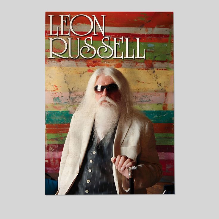 Music Poster- Leon Russell Poster - Vintage Style - Size 24x36