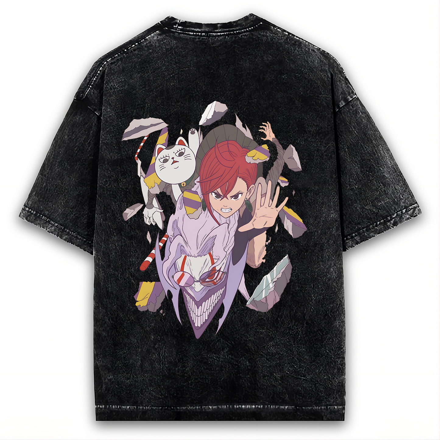 DANDADAN "BATTLE FRAGMENTS" TRIO VINTAGE WASHED TEE