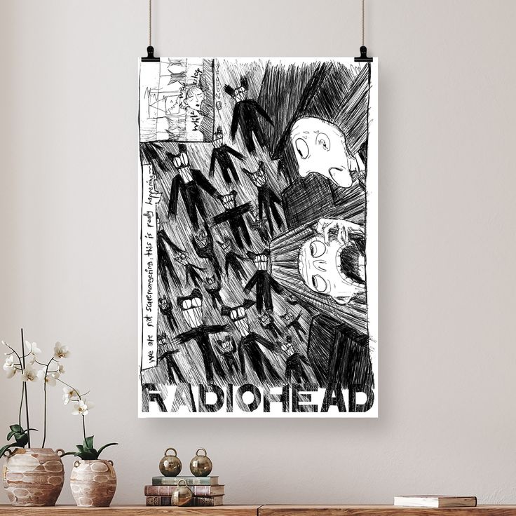 Radiohead - Scribble Wall Poster Size 24''x36''