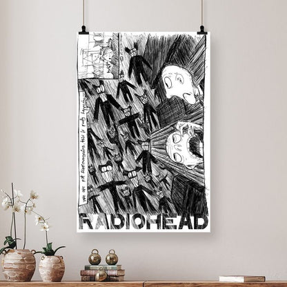 Radiohead - Scribble Wall Poster Size 24''x36''