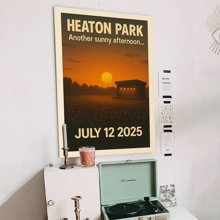 Music Poster- Oasis Heaton Park Sunny Afternoon Concert 2025 Poster - Vintage Style - Size 24x36