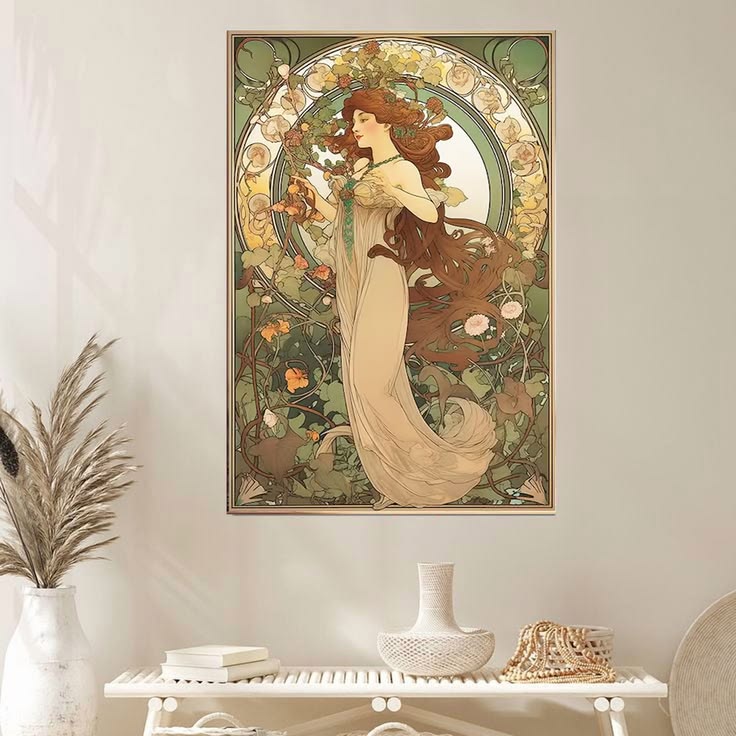 Alphonse Mucha Wall Art Vintage Poster Full Size 24''x36''