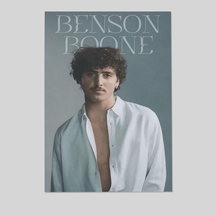 Benson Boone Canvas Poster Bedroom Decoration Aesthetic And Decor Poster For Bedroom Living Room Size 24''x36''