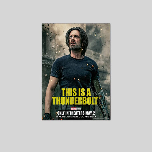 Thunderbolts Movie Poster Florence Pugh Marvel Sebastian Stan a Size 24''x36''
