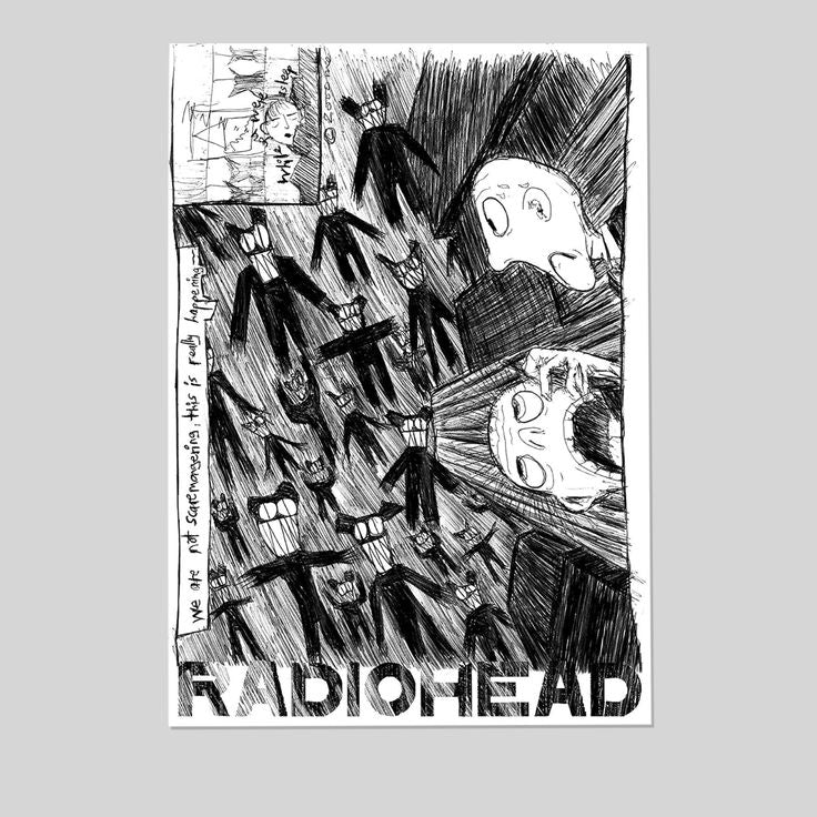 Radiohead - Scribble Wall Poster Size 24''x36''