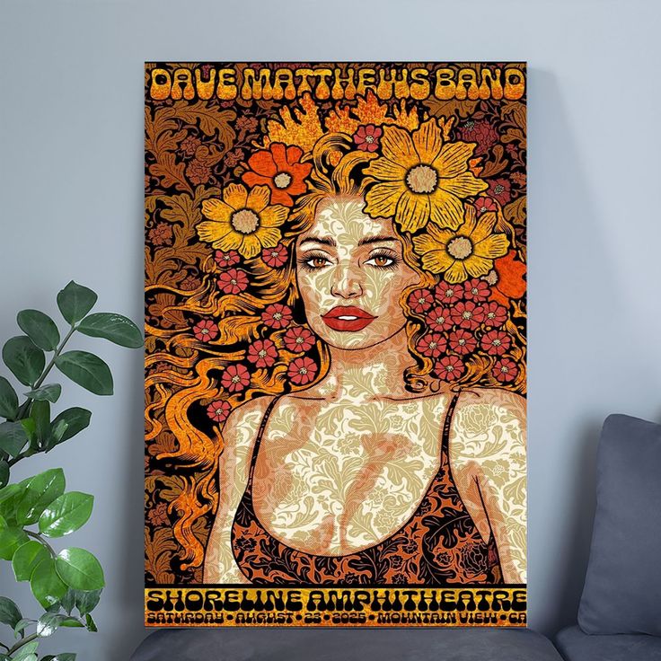 Dave Matthews Band Shoreline Amphitheatre In Mountain View CA 2025 Poster Size 24''x36''