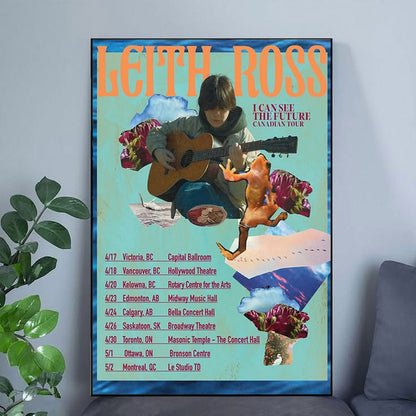 Leith Ross I Can See The Future Canadian Tour 2026 Poster Size 24''x36''