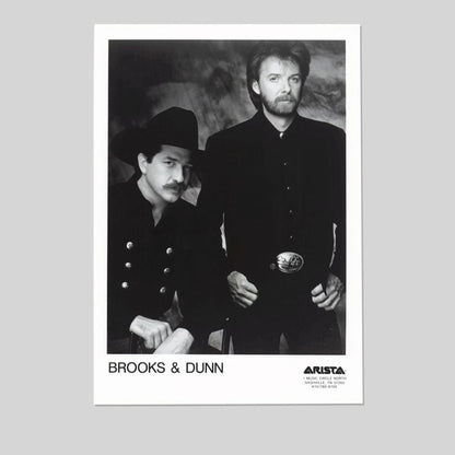 Brooks & Dunn Original Promo Photo Country Music 91 Size 24''x36''