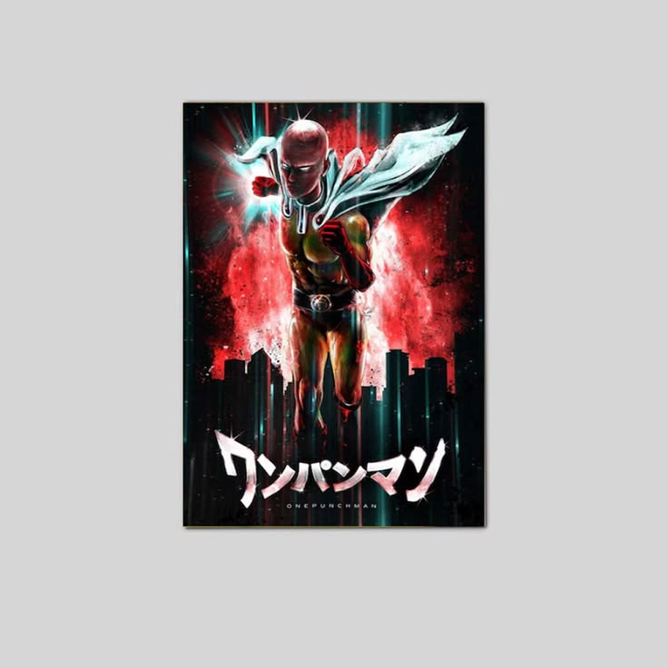 ONE-PUNCH Man Japanese Anime Poster Living Room Walls Decor Home Poster Size 24''x36''