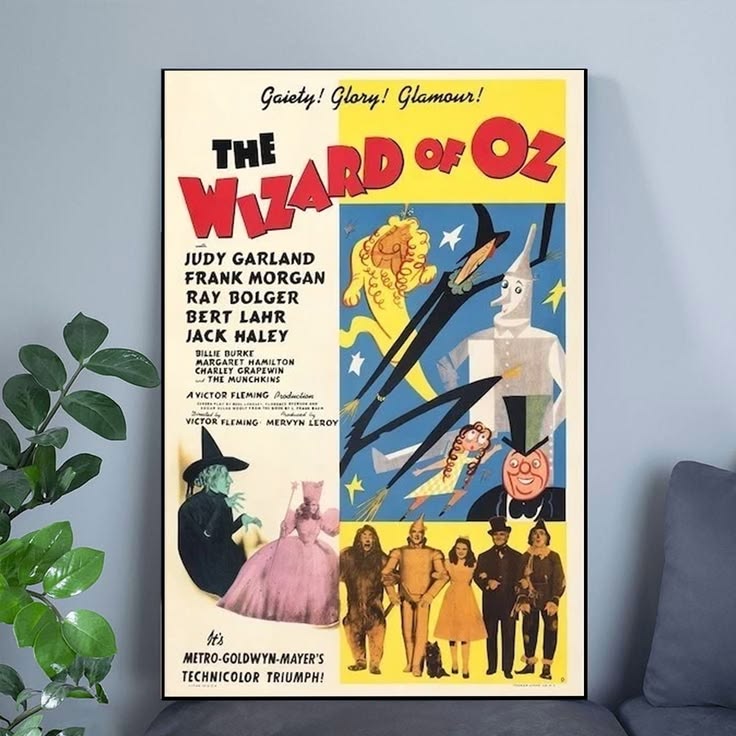 The Wizard of Oz Classic Vintage Fantasy Movie PosterThe Wizard of Oz Classic Poster Size 24''x36''