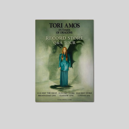 Tori Amos In Times of Dragons US Tour 2026 Poster Size 24''x36''