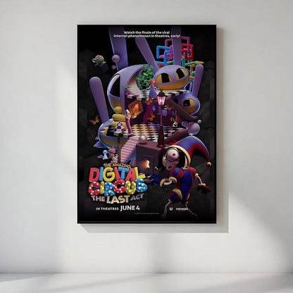 The Amazing Digital Circus 3 Poster, Anime Wall Art Decor, Unframed Anime Wall Decor