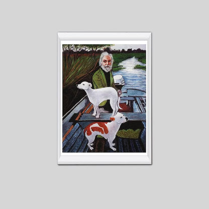 Lucky Shop Goodfellas Old Man and Dogs "painting" Replica Poster Full Size 24''x36''