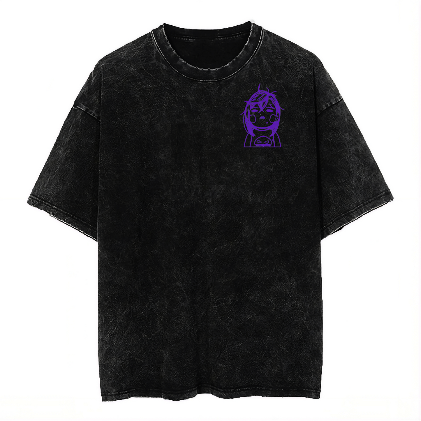 2-SIDED MOMO AYASE "PURPLE TYPOGRAPHY" DANDADAN VINTAGE WASHED TEE