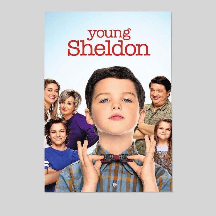 Generic Movie Young Sheldon Cover Poster Wall Poster Art Canvas Printing Gift Office Bedroom Aesthetic Poster Size 24''x36''