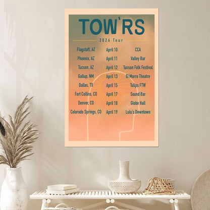 Tow'rs 2026 tour Poster Size 24''x36''