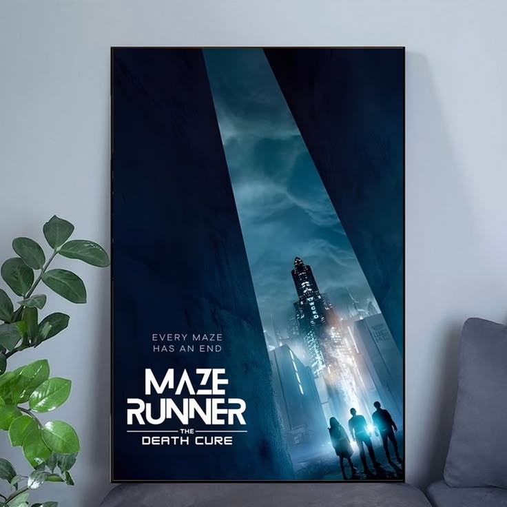 The Maze Runner: The Deatch Cure Poster, Final Chapter, Dystopian Movie Wall Art