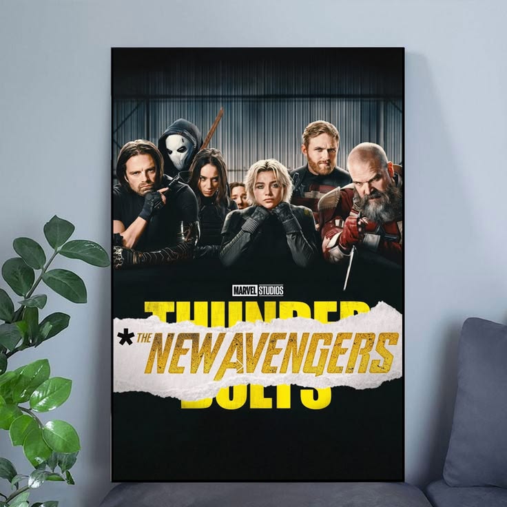Thunderbolts Movie Poster Florence Pugh Marvel Sebastian Stan dSize 24''x36''