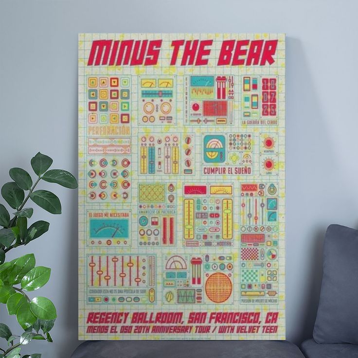 Minus The Bear Oct 7 2025 Regency Ballroom San Francisco Poster Home Decor Size 24''x36''