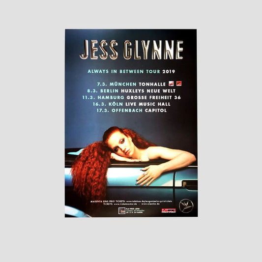 JESS GLYNNE 2019 TOUR Concert Poster Retro Style - Size 24''x36''