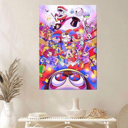 The Amazing Digital Circus 5 Poster, Anime Wall Art Decor, Unframed Anime Wall Decor
