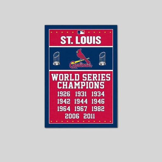 St. Louis Cardinals 11-TIME WORLD SERIES CHAMPIONS POSTER Poster Size 24''x36''