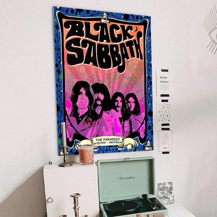 Black Sabbath Tour Reprint Concert Poster Size 24''x36''