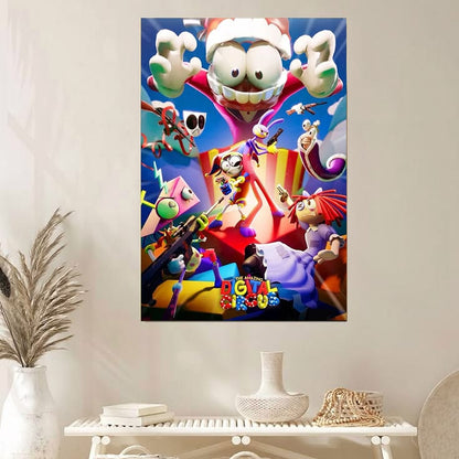 The Amazing Digital Circus 1 Poster, Anime Wall Art Decor, Unframed Anime Wall Decor