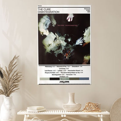 Music Poster - The Cure Poster - Vintage Style - Size 24x36