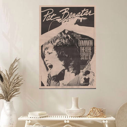 PAT BENATAR Poster - 1980 original NME - Live on Tour - Crimes of Passion Poster Size 24''x36''