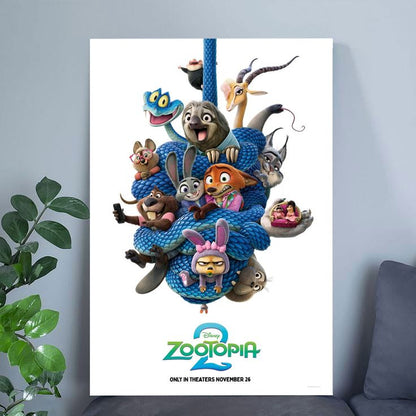 Walt Disney's Zootopia 2 movie poster  Zootopia poster Size 24''x36''