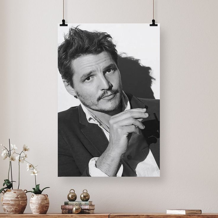 Pedro Pascal Poster Art Wallpaper Daddy Is A State Of Mind Retro Style - Size 24''x36''