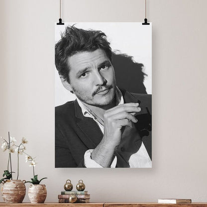 Pedro Pascal Poster Art Wallpaper Daddy Is A State Of Mind Retro Style - Size 24''x36''