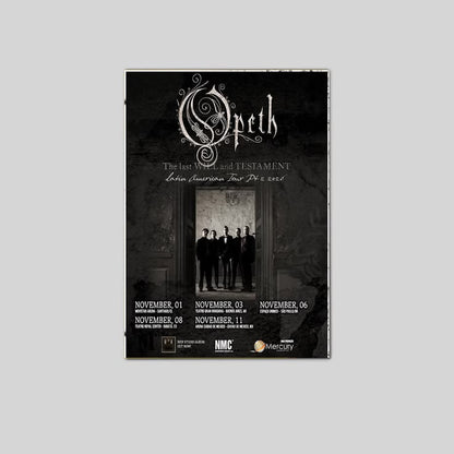 Opeth 2026 Tour Poster Poster Size 24''x36''