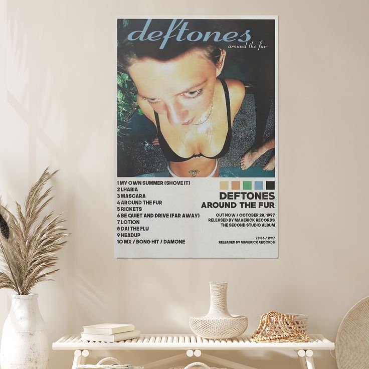 Deftones Around The Fur for Room Aesthetic Wall Art Poster Size 24''x36''