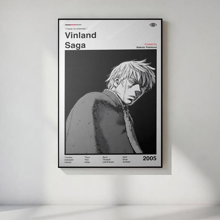 Vinland Saga Anime Poster: Minimalist Manga Art Print