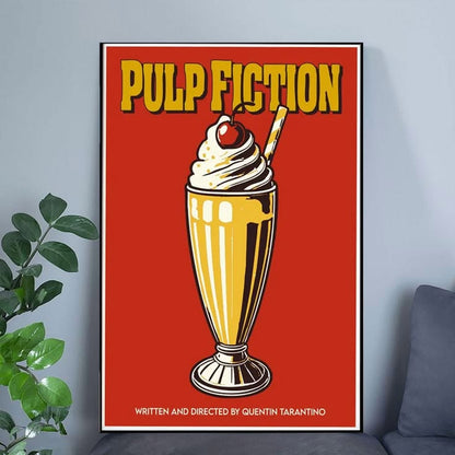 Pulp Fiction Wall Art, Poster Minimalist Full Size 24''x36''