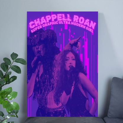 Music Poster Generic Chappell Roan Poster Canvas Posters Room Aesthetic Festival Gift Retro Style - Size 24''x36''