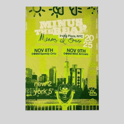 Minus The Bear Tour NYC On Nov 8-9 2025 Poster Size 24''x36''