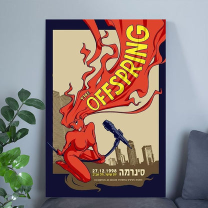 Music Poster The Offspring Concert 1998  Poster Retro Style - Size 24''x36''