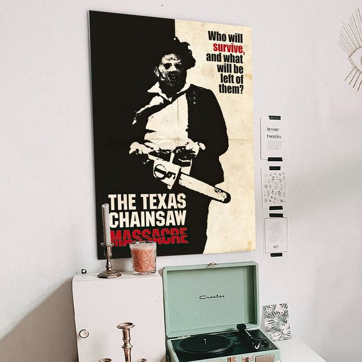 The Texas Chainsaw Massacre - Movie Poster (Leatherface - Who Will Survive...) Size 24''x36''