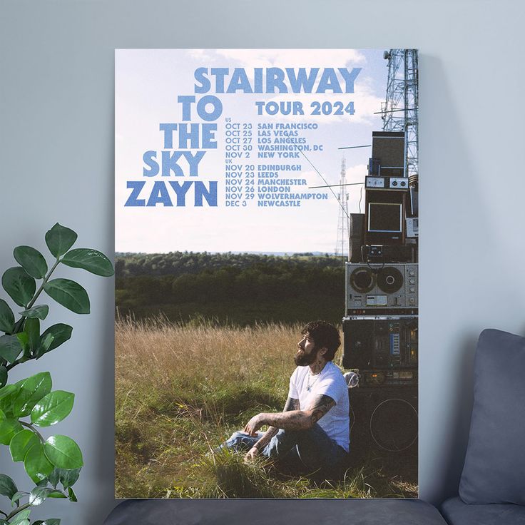 Poster Zayn Malik STAIRWAY TO THE SKY TOUR Size 24''x36''