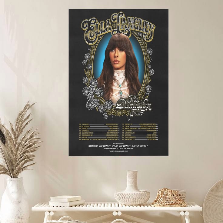 Ella Tour LAngley The Dandelion Tour Poster Full Size 24''x36''