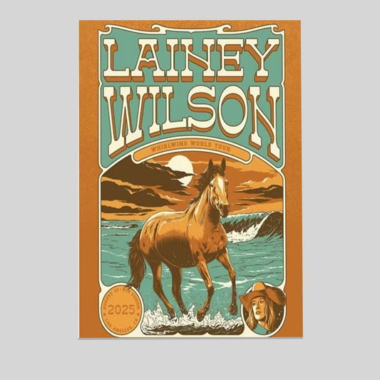 Lainey Wilson Los Angeles CA August 23 2025 Concert Poster Home Decor Size 24''x36''