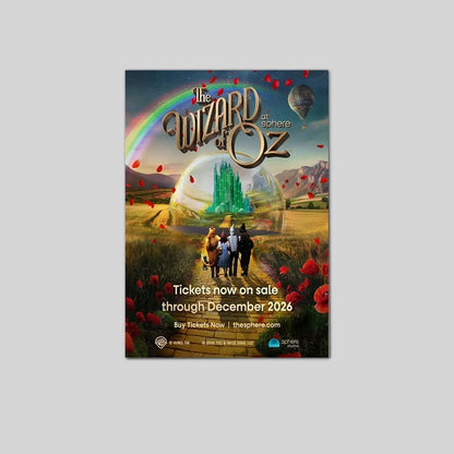 The Wizard of Oz at Sphere” 75TH  ANNIVERSARY 2026 Classic Home Decor Poster Size 24''x36''